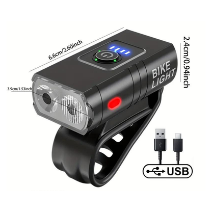 BowLift | USB Rechargeable LED Bike Lights – 1000 Lumen Front & 500 Lumen Rear, Waterproof