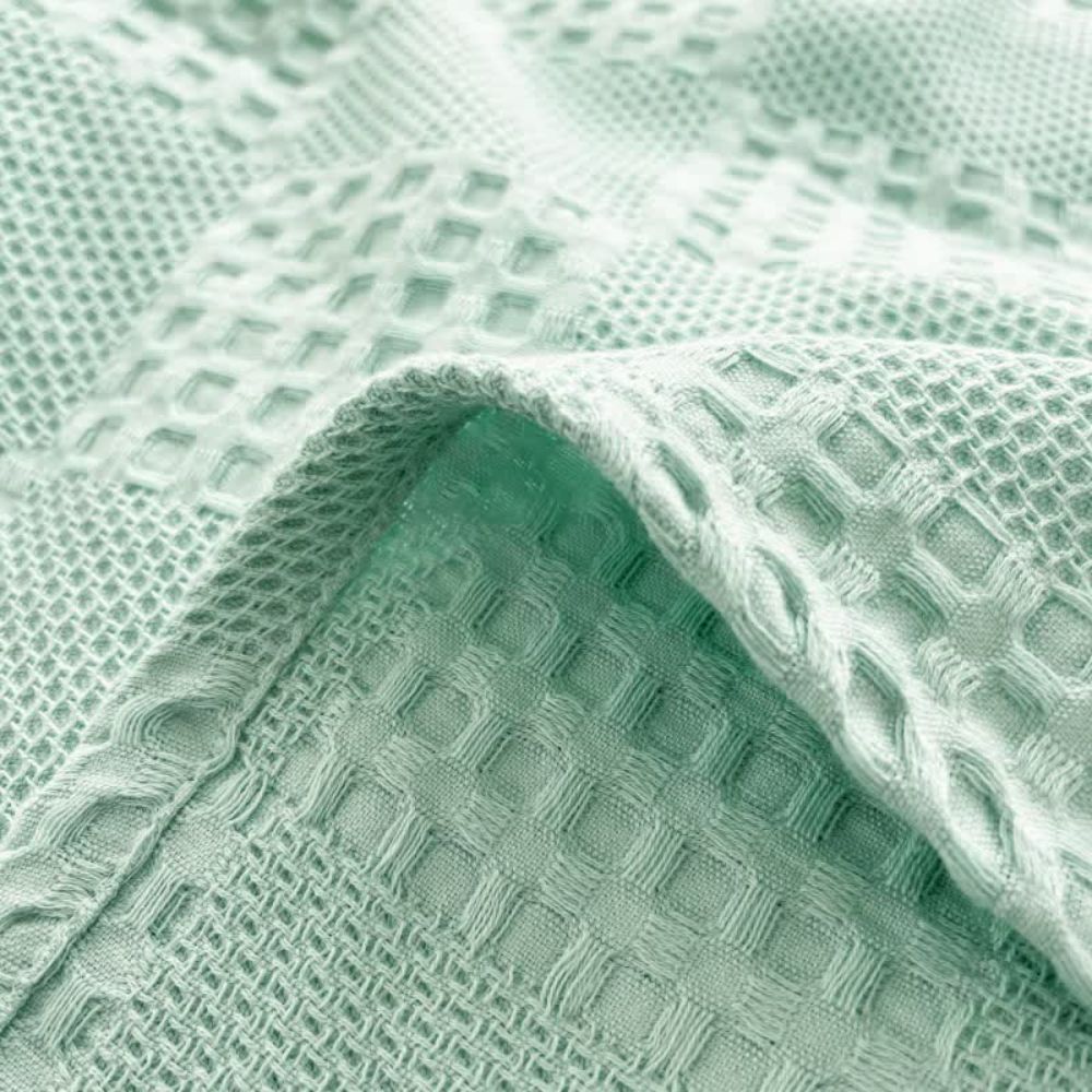 BowLift | Cotura Waffle Blanket | 100% Organic Cotton | Breathable & Elegant | Waffle Structure