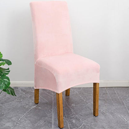 BowLift | Stretch Velvet XL Size Dining Chair Covers x4 | Soft. Stretchable & Non-Slip for Home Dining Room Decoration