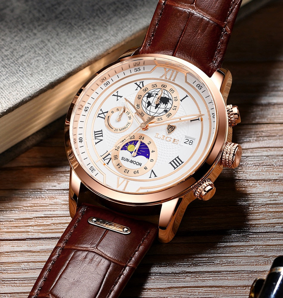 Skanto | Classic Chronograph Men's Watch | Stylish and Functional Luxury Wristwatch for Every Occasion