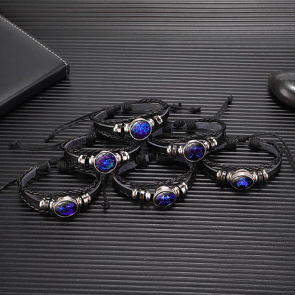 Bracelet with 12 zodiac signs