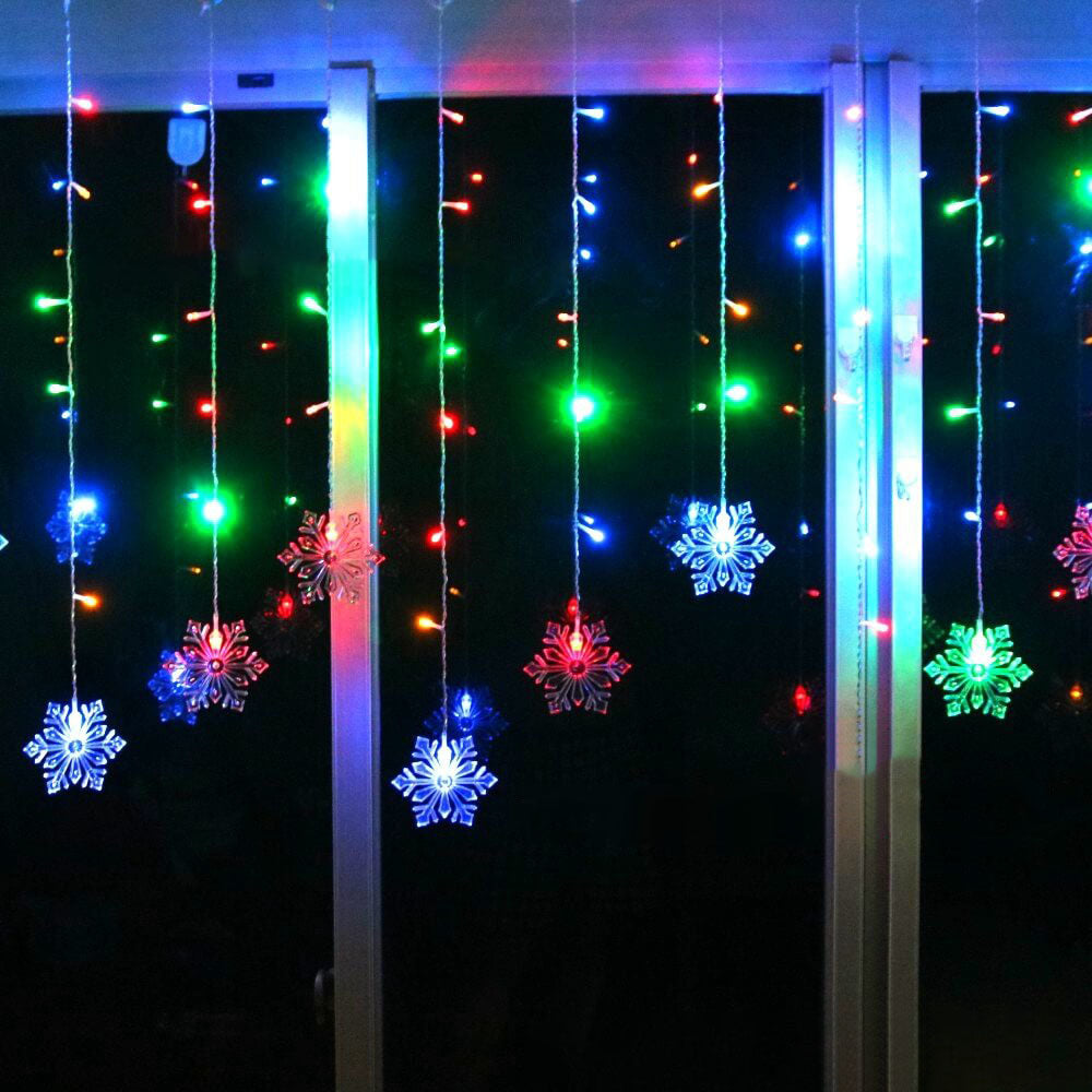 Skanto | Skanto Snowflake Remote Control Icicle Lights Flashing LED Decorative Lights