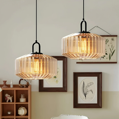 Skanto | Retro Colored Glass Pendant Lamp