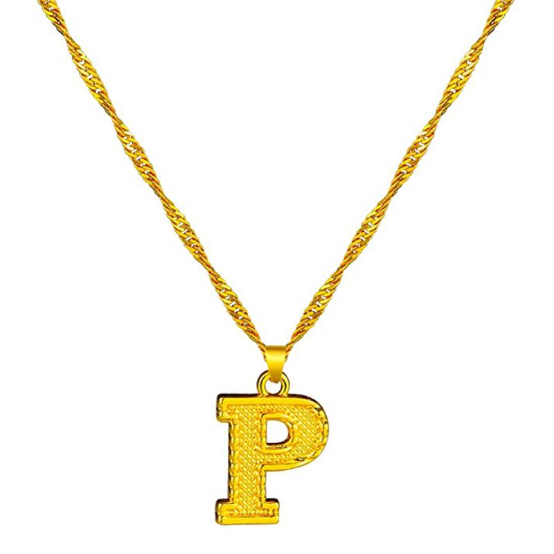 Skanto | 18K Gold Plated Initial Letter Necklace