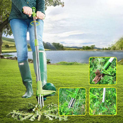 BowLift | RootRipper Garden Weed Puller Tool - Heavy-Duty Handheld Weeder for Efficient Weed Removal in Lawns & Gardens