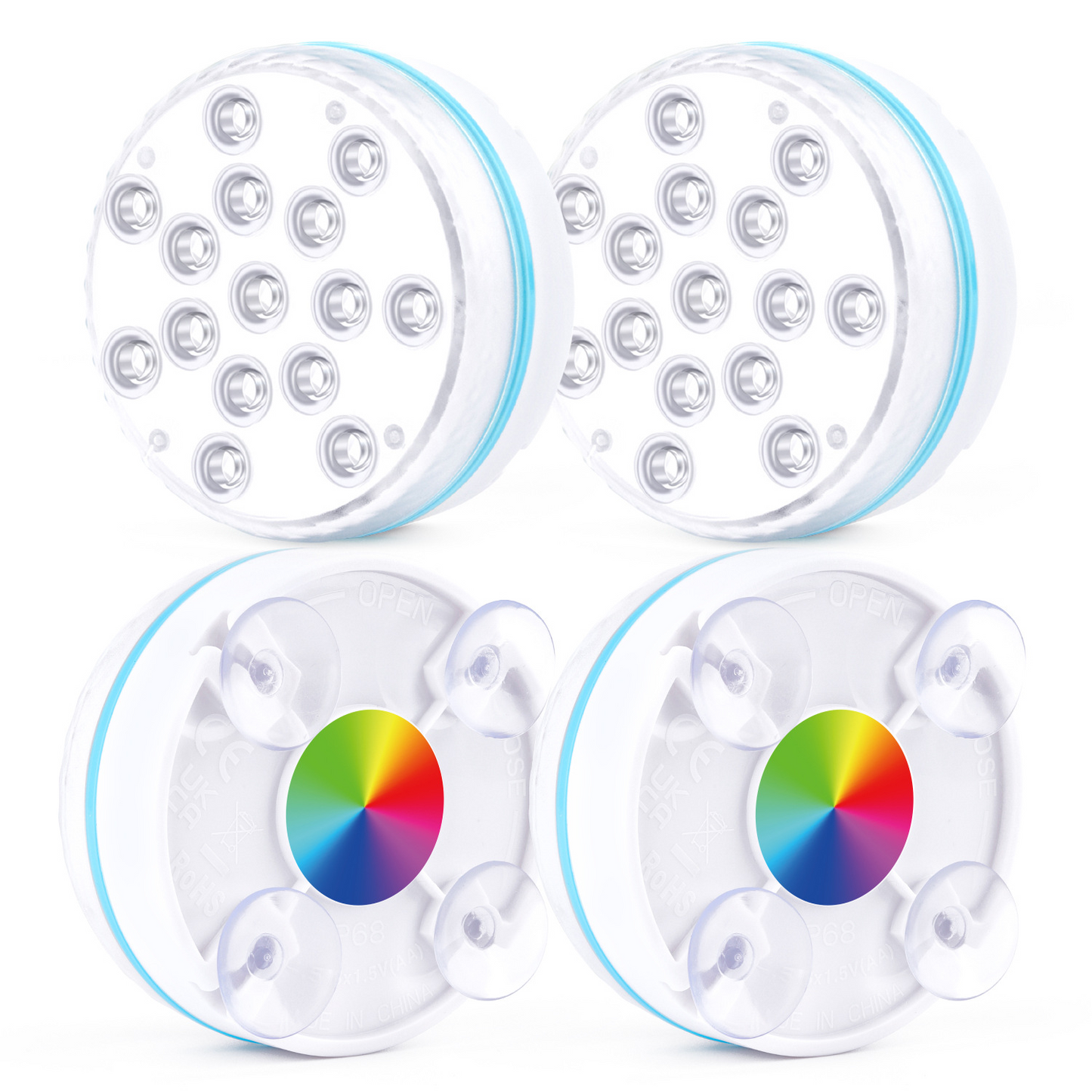 Skanto | Underwater LED Light with Remote Control – RGB Multicolor Pool Lighting for Baths and Ponds