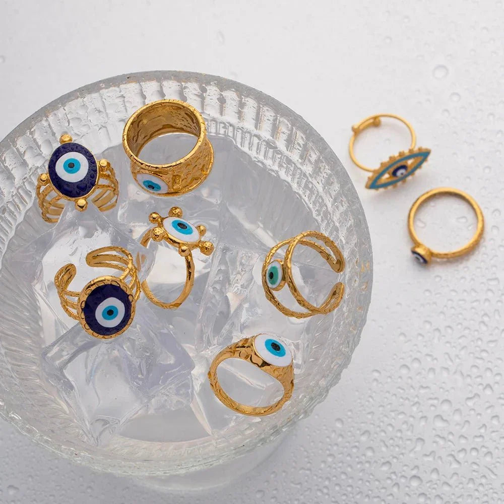 BowLift | 18k Bohemian Evil Eye Rings