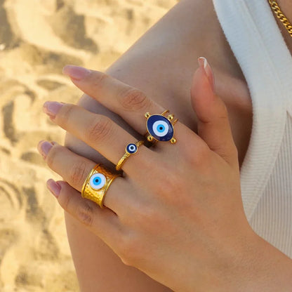 BowLift | 18k Bohemian Evil Eye Rings