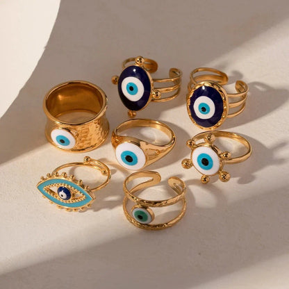 BowLift | 18k Bohemian Evil Eye Rings
