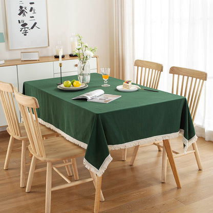 Stylish Decorative Fringed Tablecloth