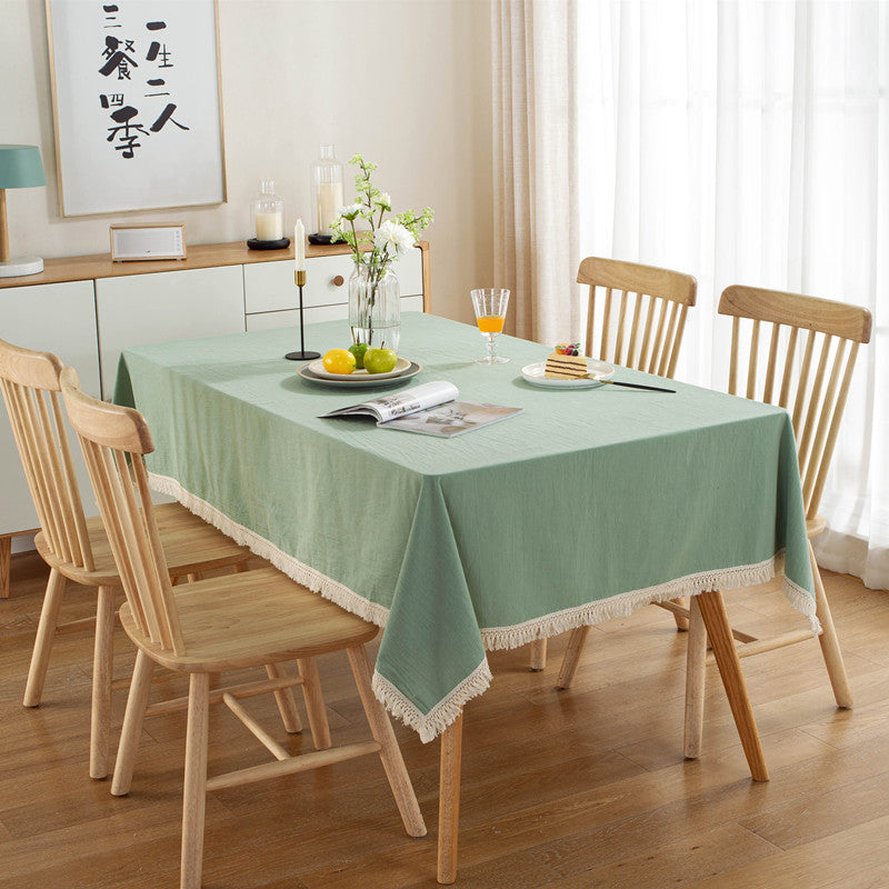 Stylish Decorative Fringed Tablecloth