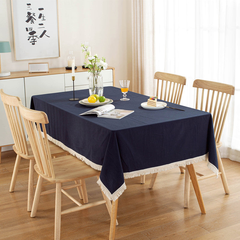 Stylish Decorative Fringed Tablecloth