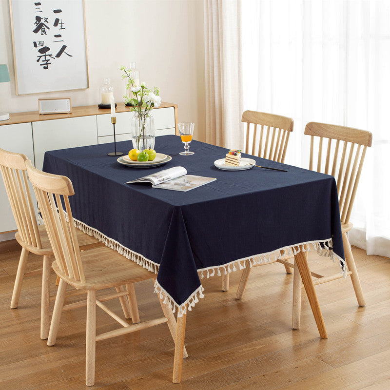 Stylish Decorative Fringed Tablecloth