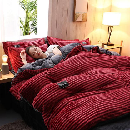 Skanto | Thick Corduroy Velvet Bedding Set