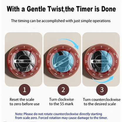 Magnetic mechanical kitchen timer Karnz