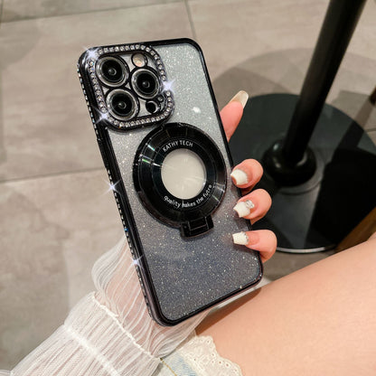 BowLift | Glitter Diamond Magnetic MagSafe Ring Holder for iPhone