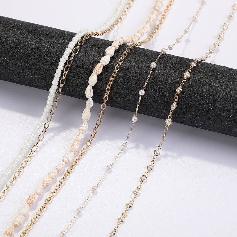 Coastal Shell-Decorated Eyewear Chain Acalora