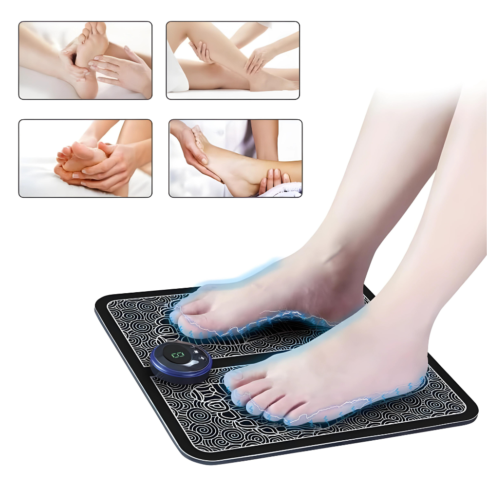 Skanto | EMS Foot Massage Pad with Adjustable Intensity for Pain Relief and Relaxation at Home