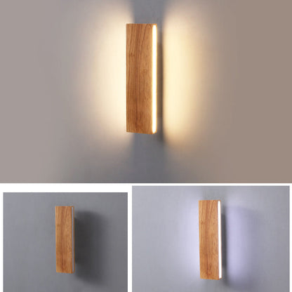 Skanto | OakBeam | Minimalist Solid Wood LED Wall Lamp