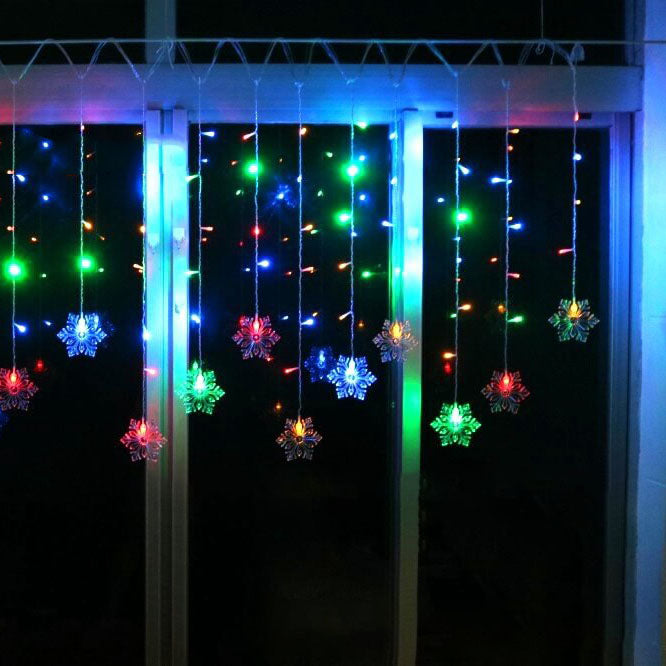 Skanto | Skanto Snowflake Remote Control Icicle Lights Flashing LED Decorative Lights