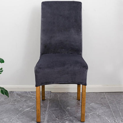 BowLift | Stretch Velvet XL Size Dining Chair Covers x4 | Soft. Stretchable & Non-Slip for Home Dining Room Decoration