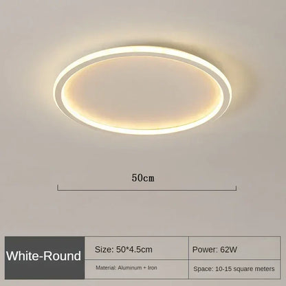 Scandinavian Round Ceiling Lamp - AuroraSphere | Karnz