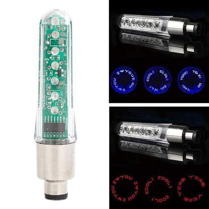 Skanto | LED Bike Tire Light with Text Display – Waterproof for Increased Safety