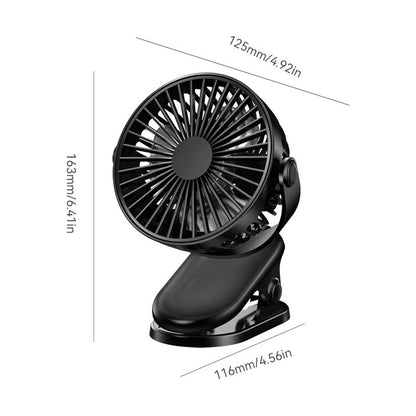 Skanto | Clip-Type USB Rechargeable Mini Fan