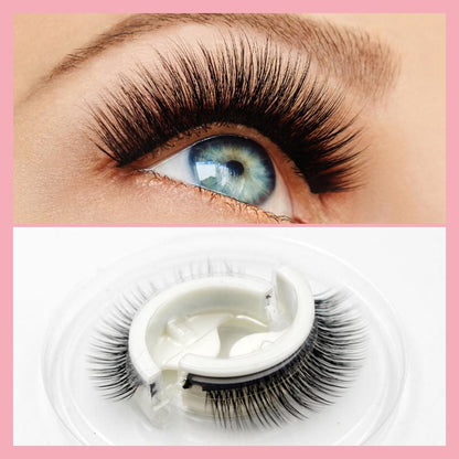 Reusable, self-adhesive eyelashes