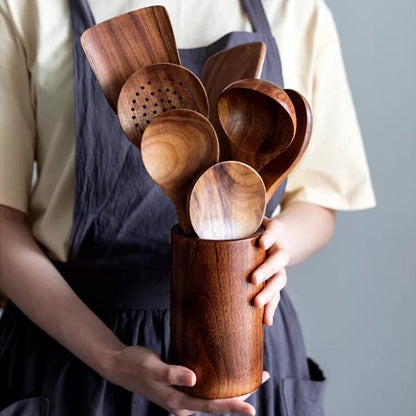 Teak Wood Cutlery Set | Bowlift