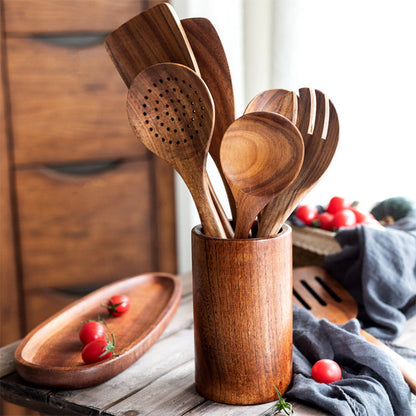 Teak Wood Cutlery Set | Bowlift