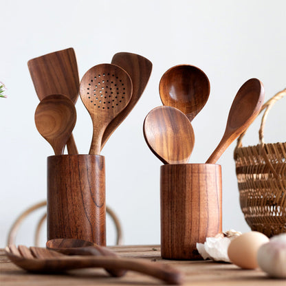 Teak Wood Cutlery Set | Bowlift