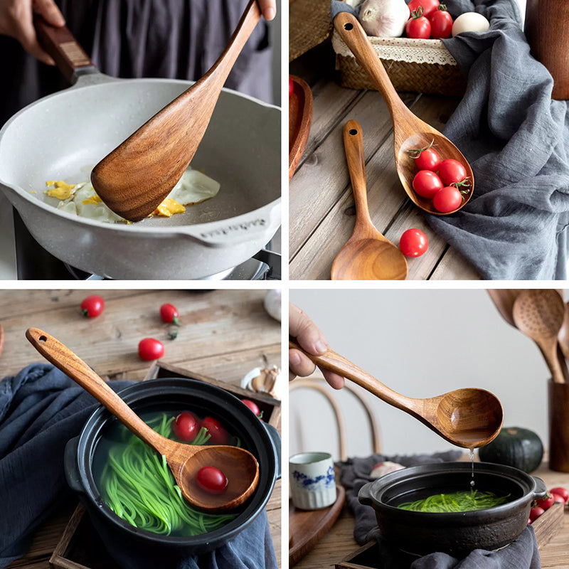 Teak Wood Cutlery Set | Bowlift