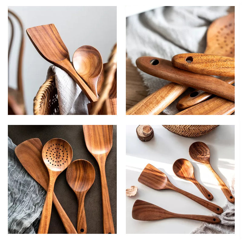 Teak Wood Cutlery Set | Bowlift