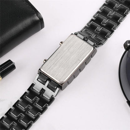 BowLift | Men's Lava LED Digital Stainless Steel Watch