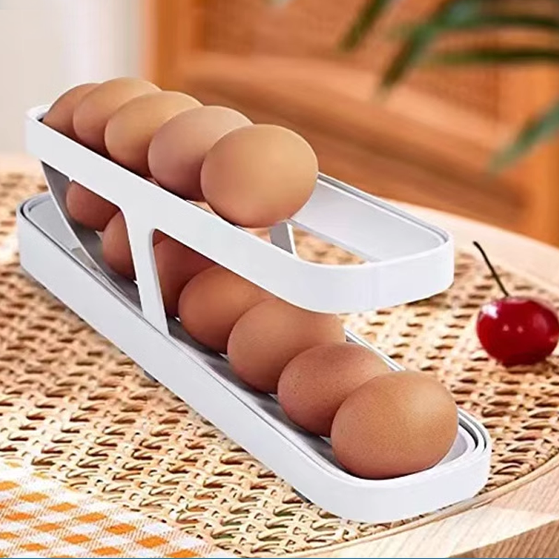 BowLift | Automatic Scrolling Egg Rack Holder Storage Box