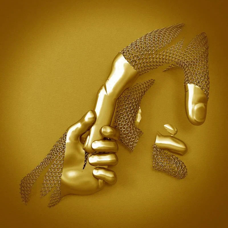 Skanto | Love Canvas with Elegant Metal Figure in Modern Design