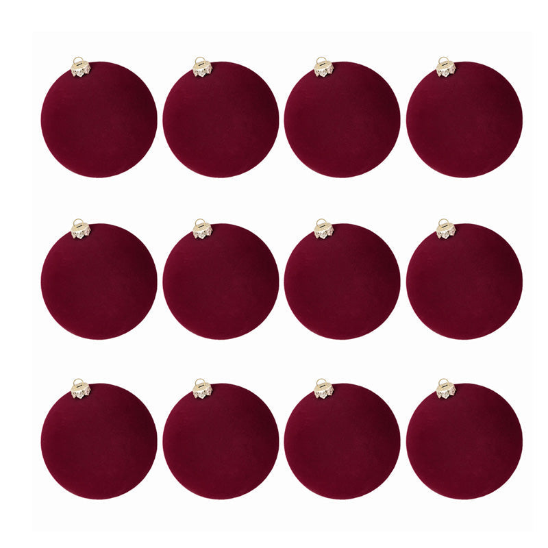 Brehn | Velvet Christmas ornaments. 12 pieces