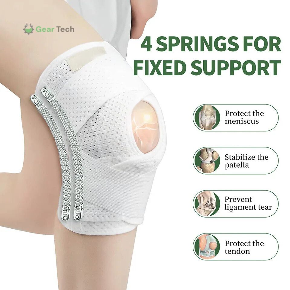 Skanto | Knee Brace for Pain Relief | Support Compression Springs and Adjustable Strap for Stability and Joint Protection