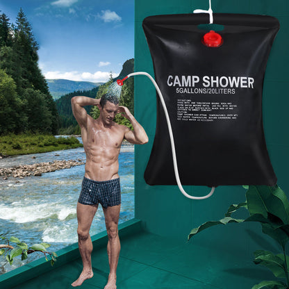 BowLift | Portable 20L Outdoor Solar Energy Shower Bag, for Camping, Hiking, Outdoor Bathing