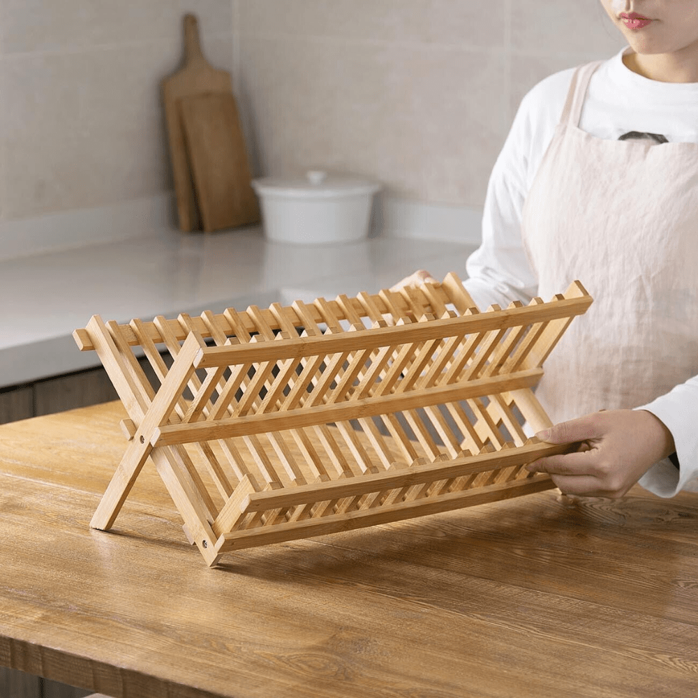 BowLift | Space-saving bamboo drying rack for an eco-friendly household