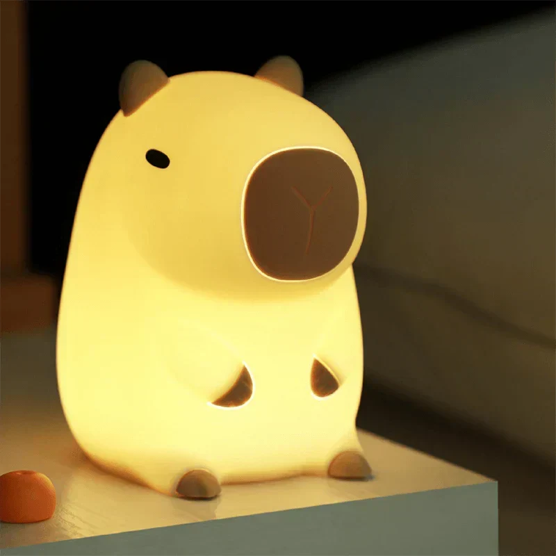 Garduru2024 Capybara Silicone Night Light | Soft & Kid-Friendly | Perfect Gift for Boys and Girls