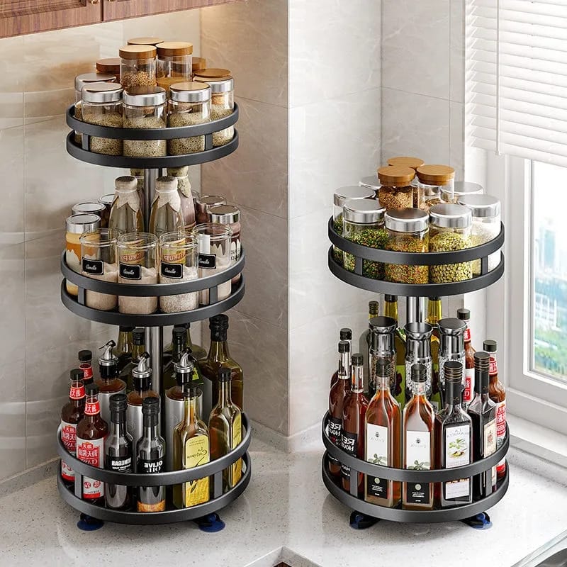 360° Rotatable Storage Rack Organizer Round (Premium) Karnz