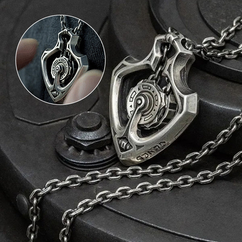 BowLift | Mechanical Rotating Gear Pendant Necklace