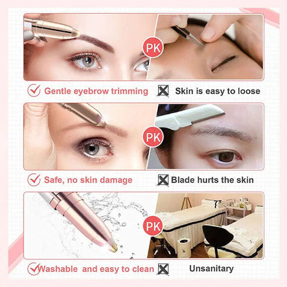BowLift | Pain-Free Electric Eyebrow Trimmer for Precise Hair Removal