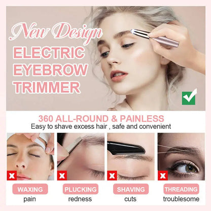 BowLift | Pain-Free Electric Eyebrow Trimmer for Precise Hair Removal