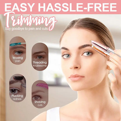 BowLift | Pain-Free Electric Eyebrow Trimmer for Precise Hair Removal