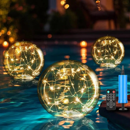 BowLift | Solar Floating Pool Lights – Waterproof & Color Changing