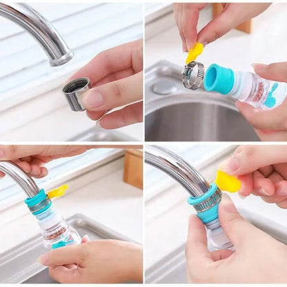 Kalsten | 360° faucet attachment with filter & splash guard