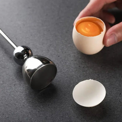 Stainless Steel Egg Opener – Precise Opening with Tapping Effect